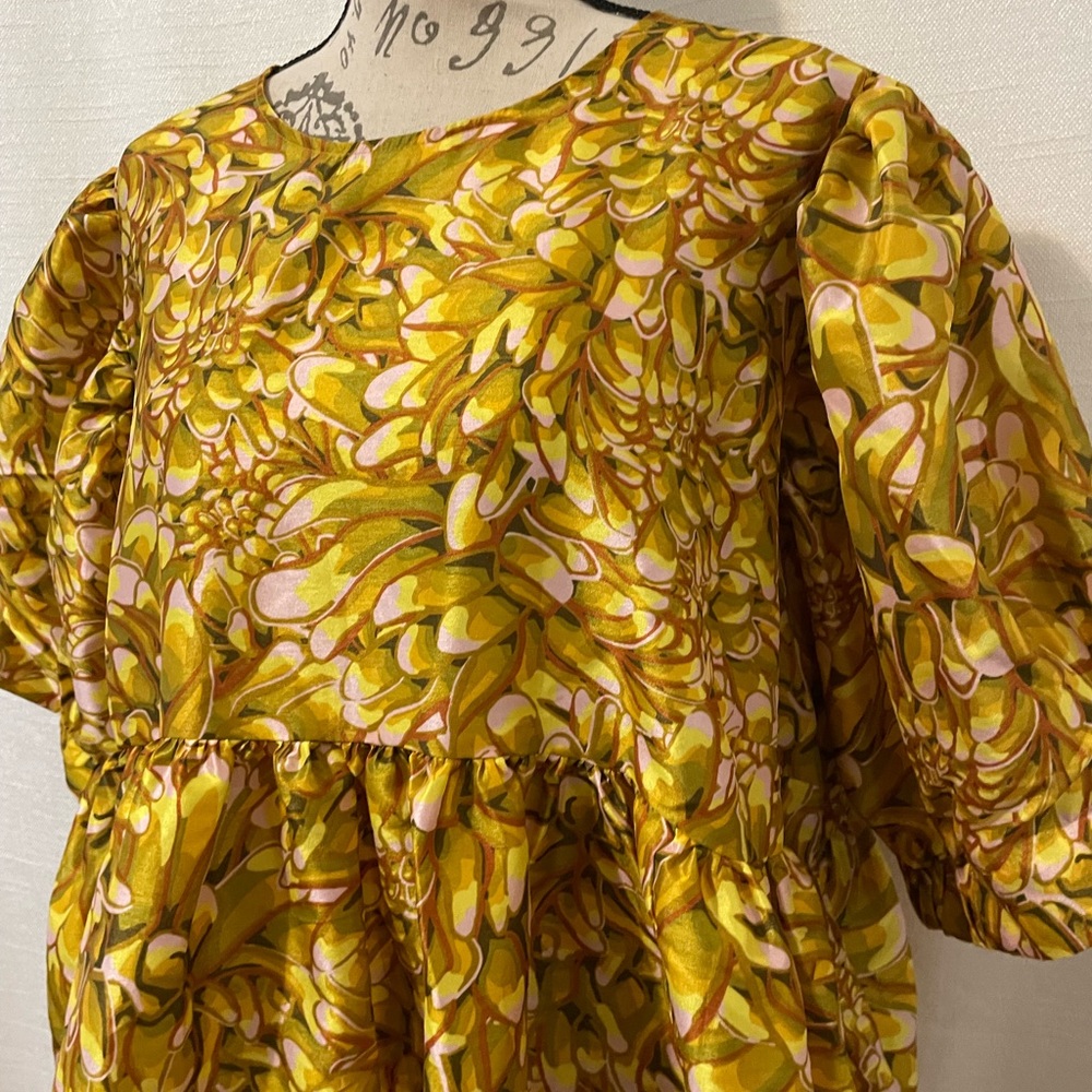 Kika Vargas Women’s Dress Mini 2X or 1x Yellow, Gold - Picture 14 of 16